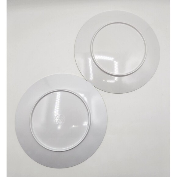 Sea Life Melamine 10.5" Dinner Plates Set of 6 Starfish Shells Coral Beach Pool - Picture 4 of 11